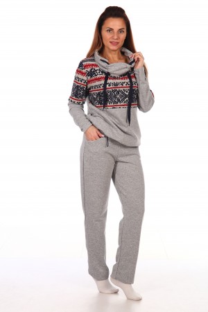 К-3201А Костюм ЛАПЛАНДИЯ серый(46-60), футер