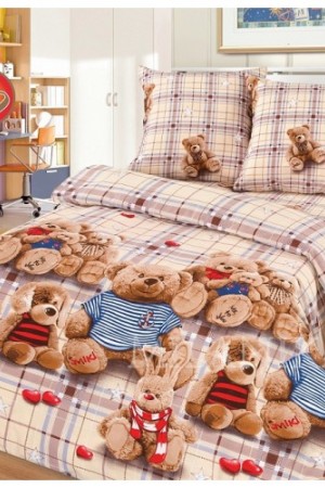 6175  КПБ ТОПТЫЖКИ , поплин 