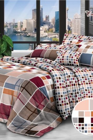 6352 КПБ СТЕФФИ, сатин на молнии