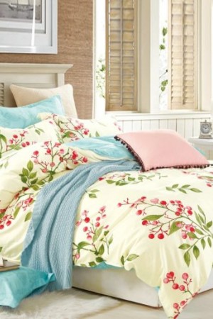 6353 КПБ ЯГОДА БРУСНИКА, сатин на молнии