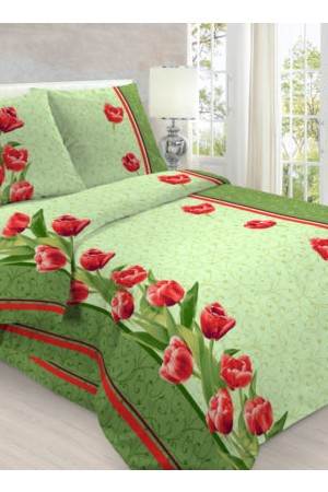 6110 КПБ 1354 ТЮЛЬПАНЫ , бязь