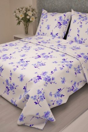 6112 КПБ 157 ВЕТКА САКУРЫ , бязь