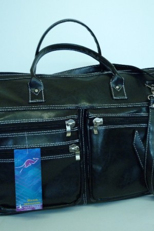 156 Сумка мод. №244к саквояж к-з, 2 кармана