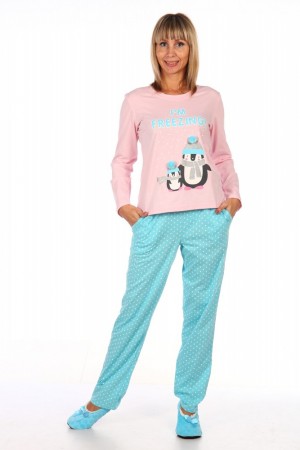 П-3006 Пижама ПОЛЮС (40-52), кулирка