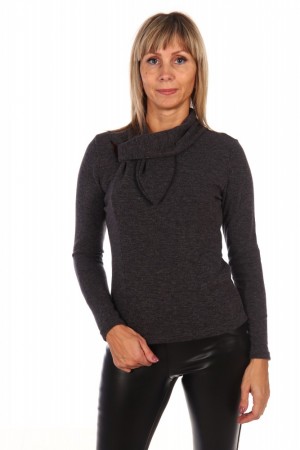 Ф-3080А  Джемпер КОРОЛЕК антрацит (44-54), ангора